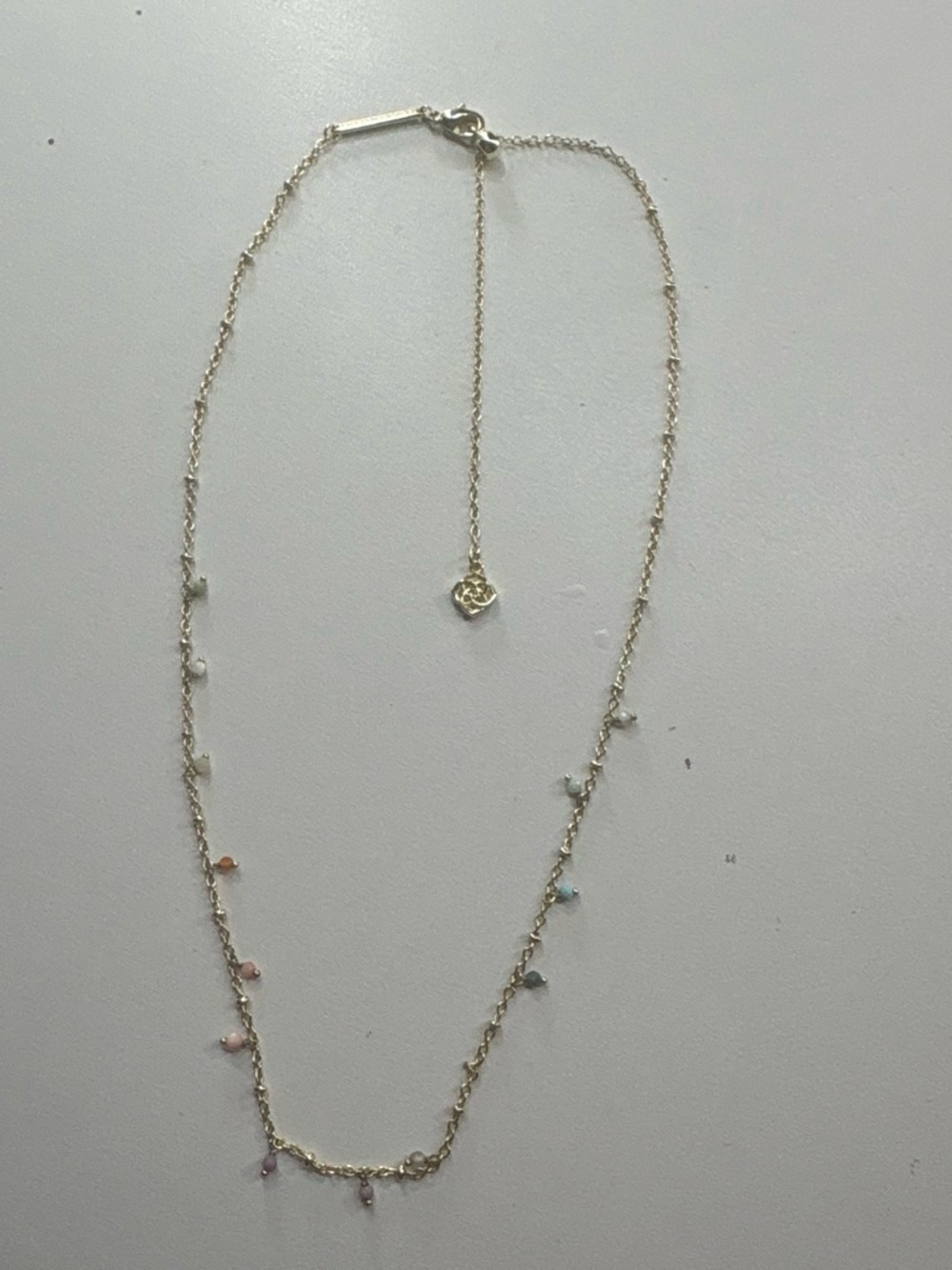 Kendra Scott Delicate Gold-Plated Multicolor Bead Necklace - Women Jewelry